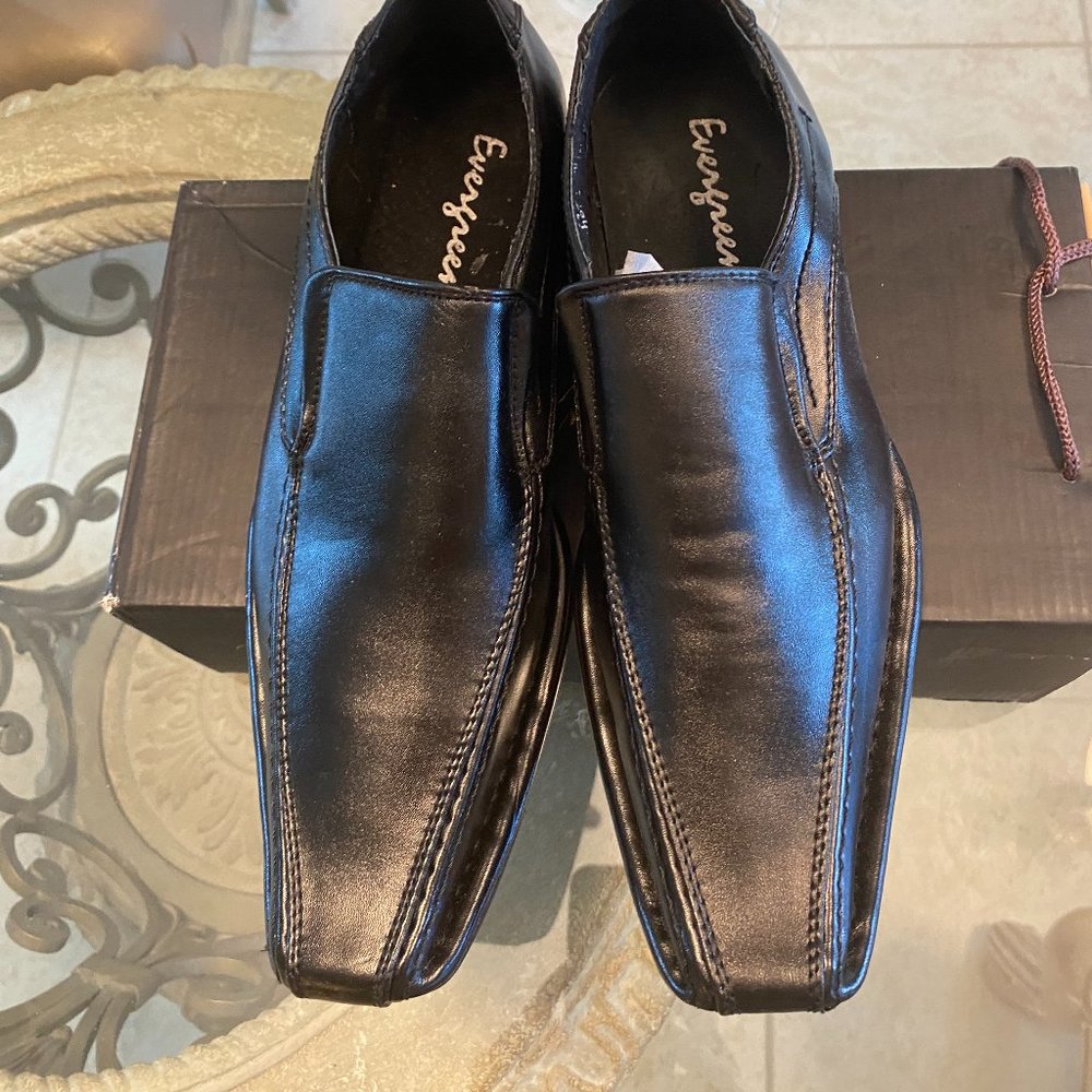 New Black Leather Dress Shoes